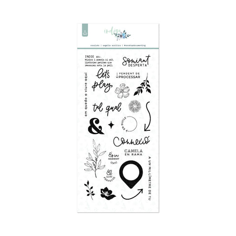 Sellos de Scrapbooking 10x21cm INDIGO - català