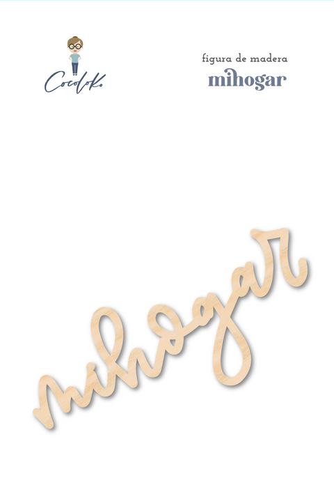 Wooden Word "mihogar" PICNIC