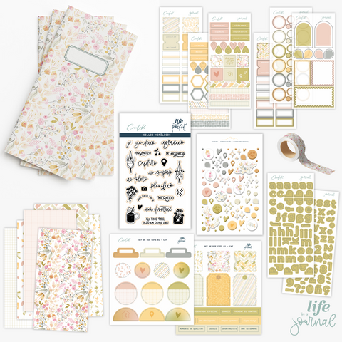 Kit Life in a Journal + Sello FLOWERS  · Trimestre #2 2024 - català