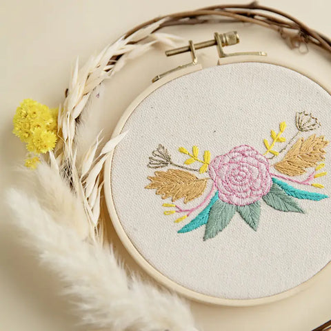 DIY Mini Embroidery Kit - Pink