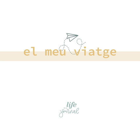 EL MEU VIATGE Kit Life in a Journal Trimestre #1 2024