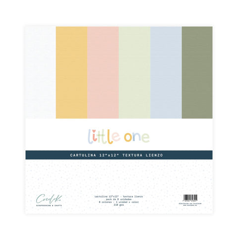Cardstock Texture Canvas 12"x12" LITTLE ONE