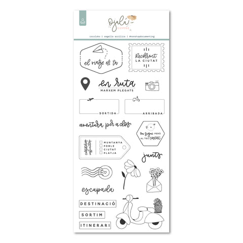 Sellos de Scrapbooking 10x21cm OjaláSIEMPRE CAT