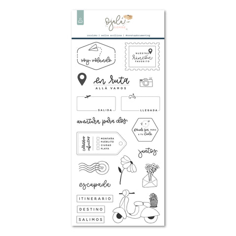 Sellos de Scrapbooking 10x21cm OjaláSIEMPRE ESP