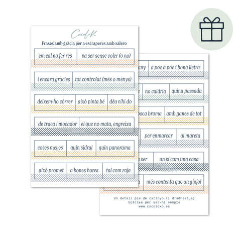 Set de Stickers ESSENTIALS de REGALO