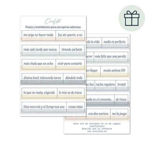 Set de Stickers ESSENTIALS de REGALO