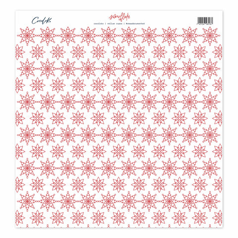 Vellum Copos 12"x12" SNOWFLAKE