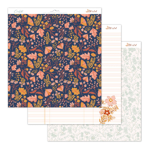 Bloc de 16 papeles 12"x12" WILD