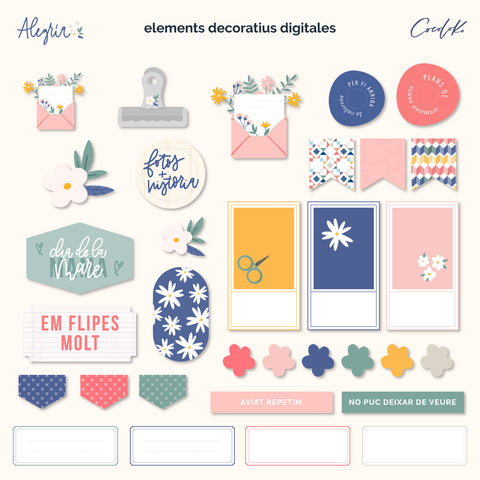 Pack d'Elements Digitals Alegria en català