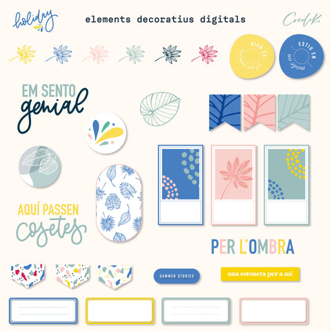 Pack d'Elements Digitals Holiday - català