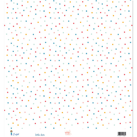 12x12 single-sided paper "little dots" WABISABI 